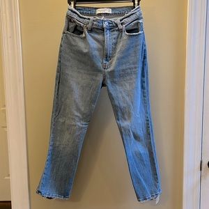 Abercrombie Ankle Straight Ultra High Rise Jeans